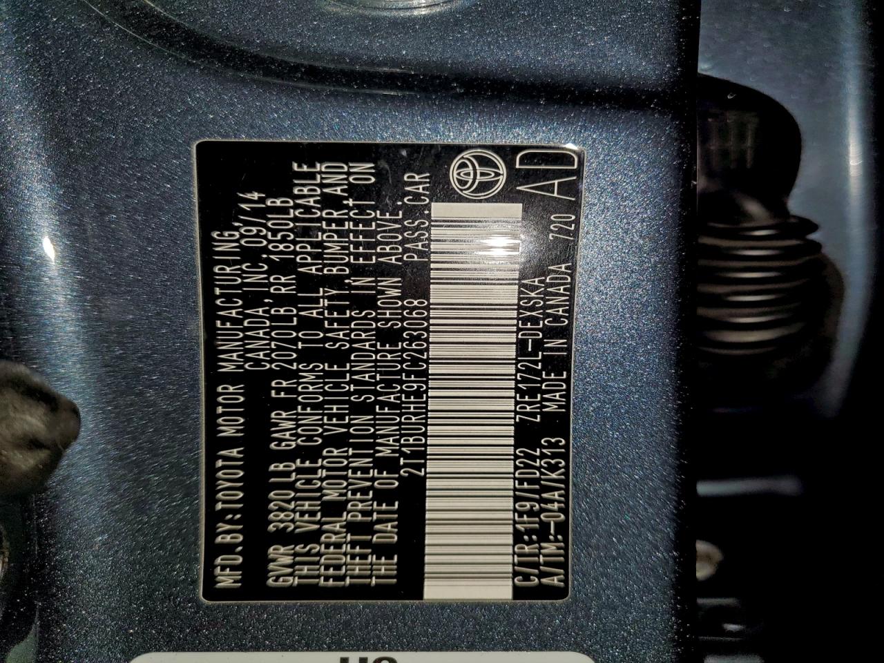 Toyota Corolla L Image 12