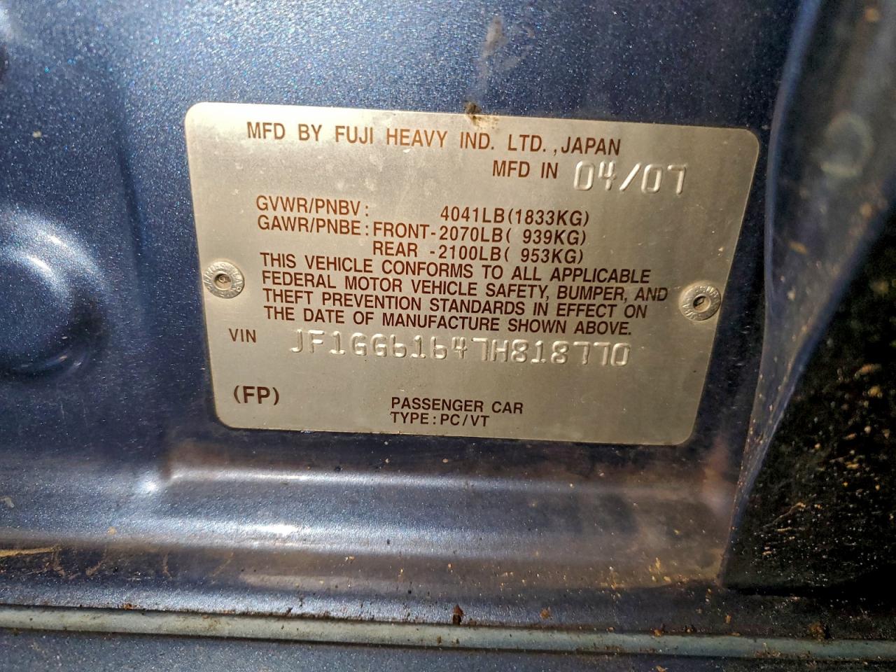 Subaru Impreza 2.5i Image 9