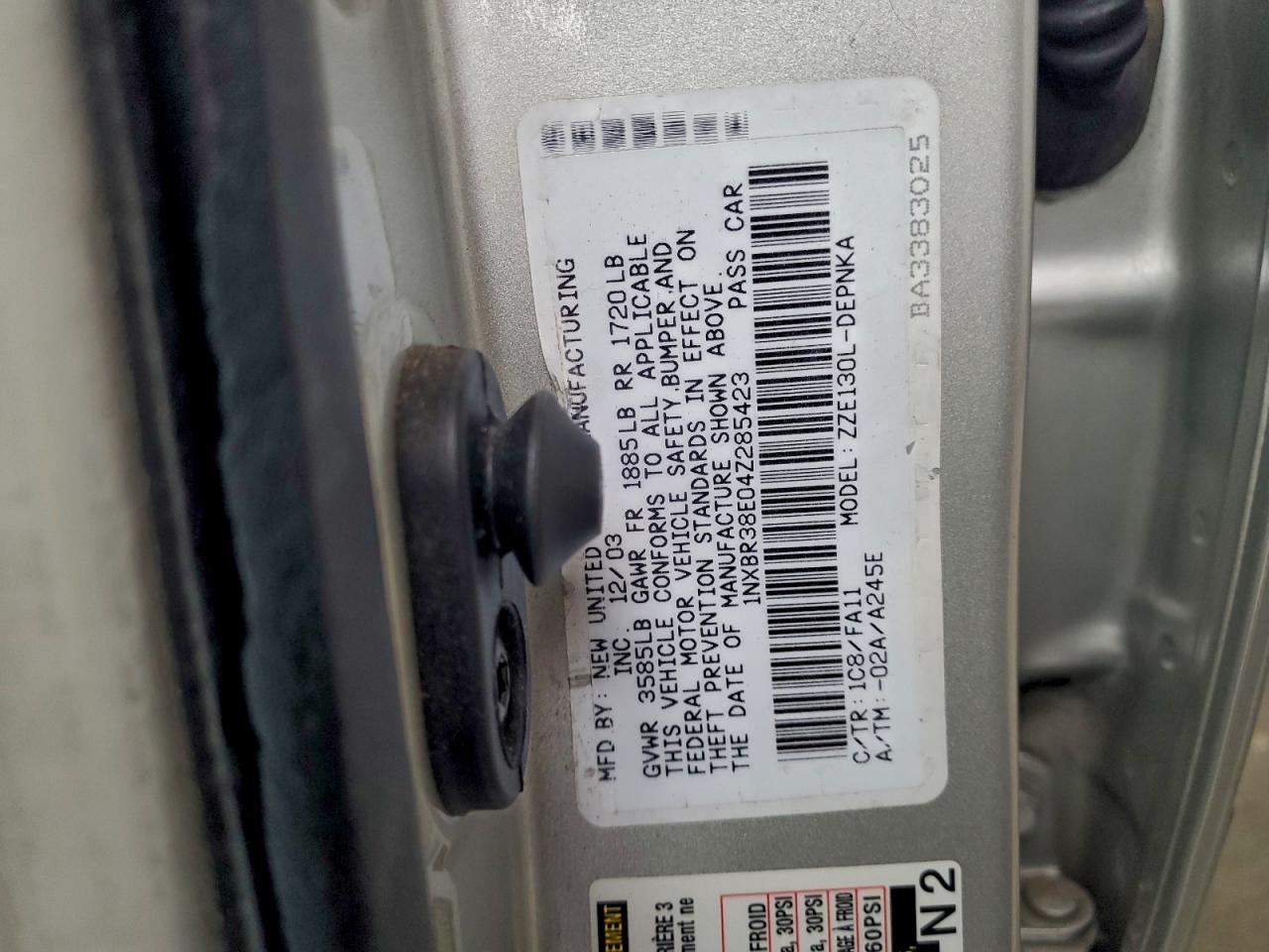 Toyota Corolla Ce Image 12