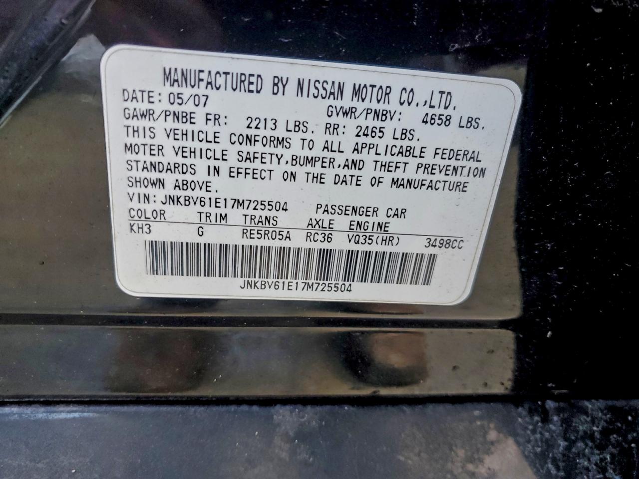 INFINITI G35 Image 10