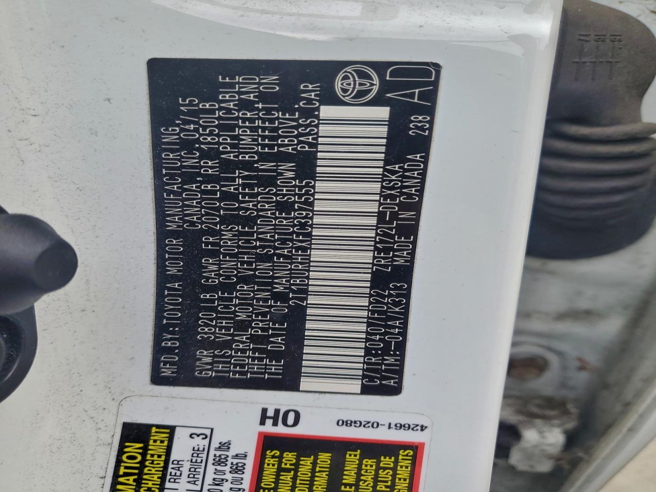 Toyota Corolla L Image 12