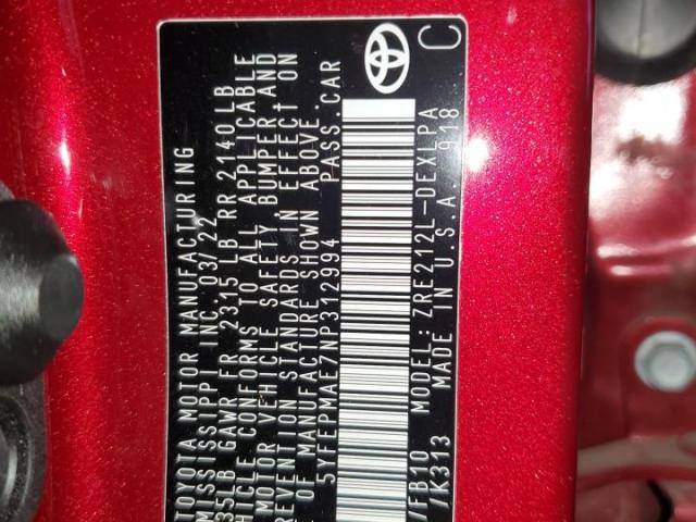 Toyota Corolla Le Image 5