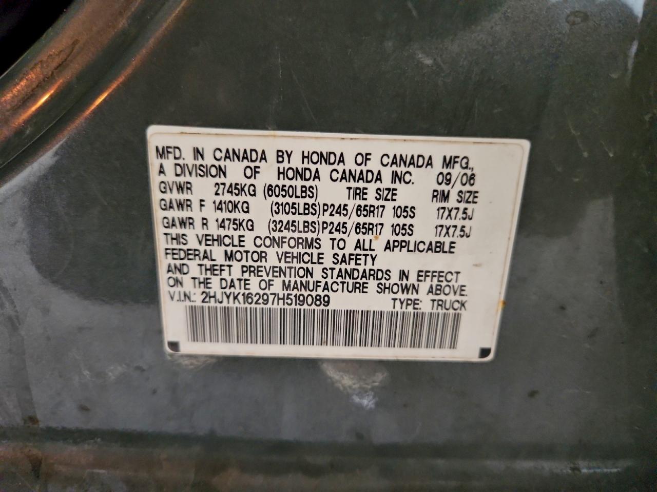 Honda Ridgeline Rt Image 9