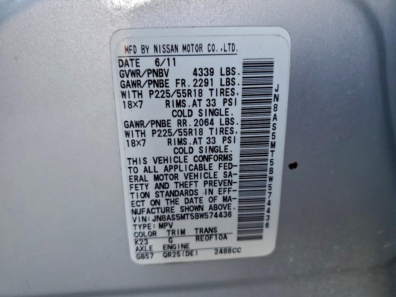 Nissan Rogue S Image 12